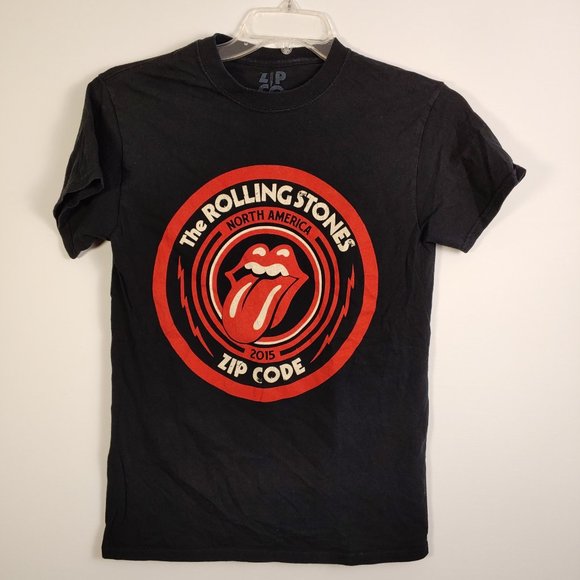 red rolling stones shirt